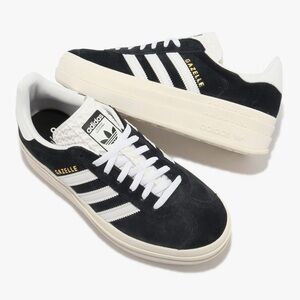 Adidas Originals Gazelle Bold W Core Black White Women Casual Platform HQ6912 6